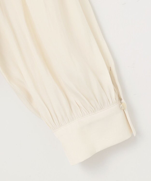 ANY SIS S 【低身長企画】フェミニンギャザー ブラウス アイボリー