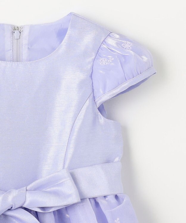 ANY KIDS バックサテンシャンタン ドレス サックスブルー