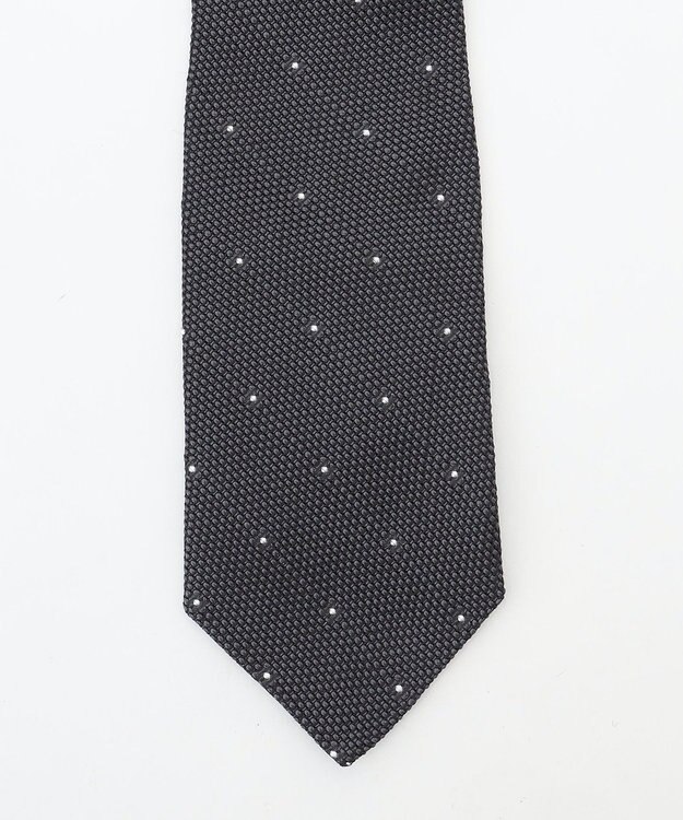 J.PRESS MEN 【JAPANESE SILK FRESCO TIE COLLECTION】ドット ネクタイ グレー系8