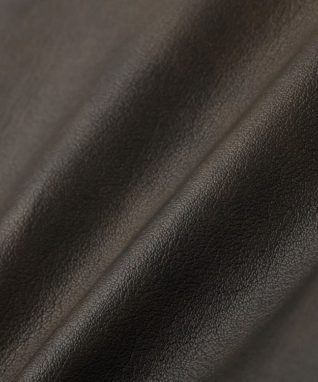 YECCA VECCA バックフリルライダースジャケット Brown