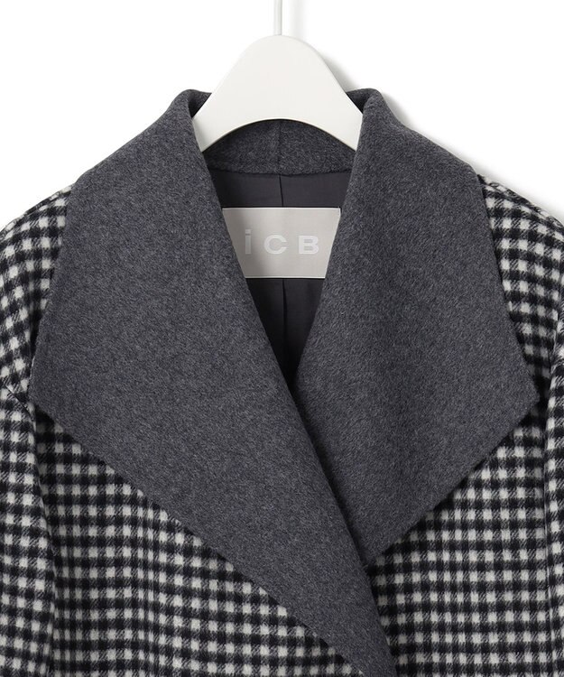 ICB WoolRever ショートコート チェック系
