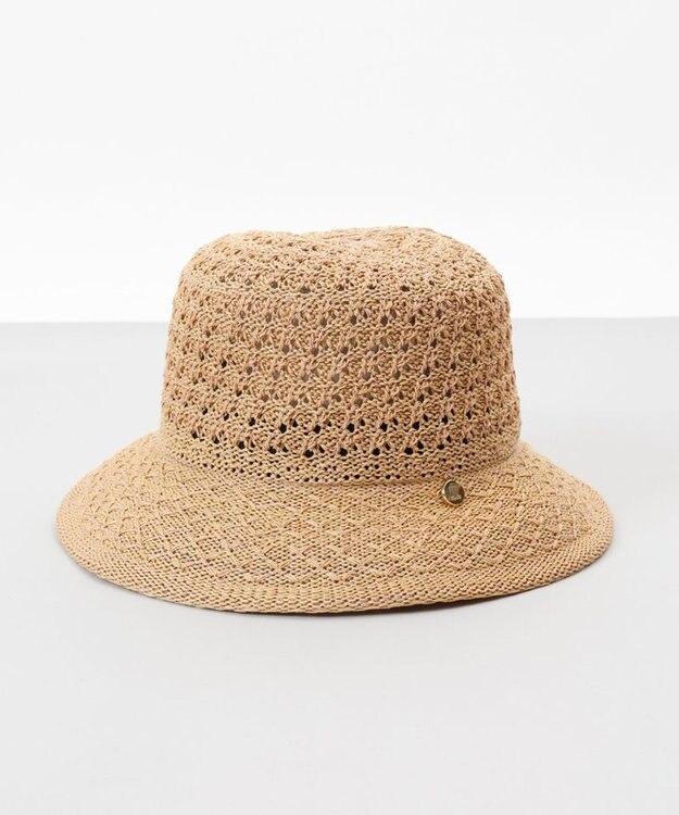 AURORA 【 LANVIN en Bleu （ランバン オン ブルー）】天然風サーモクロッシェハット ベージュ