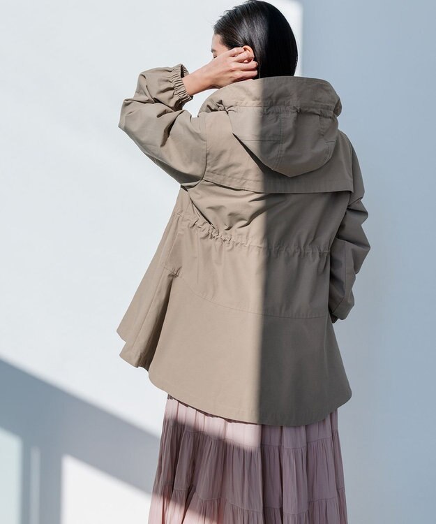 組曲 S 【WEB限定】フード付きライトブルゾン モカカーキ系