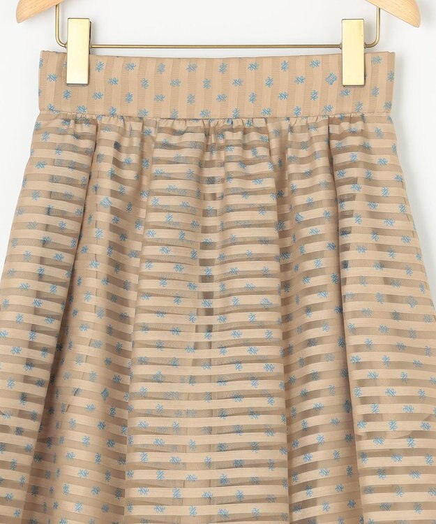 組曲 S 【セットアップ対応可】モノグラムプリントフレアスカート ベージュ系5