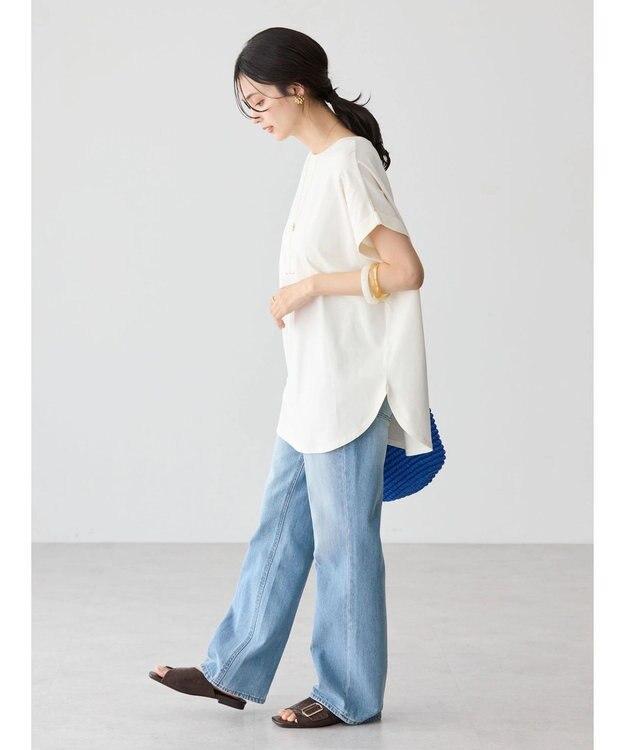 AMERICAN HOLIC バックタックカットチュニック Ivory