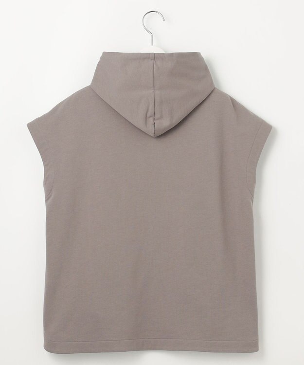 23区 【SLOW/一部店舗限定】コンパクトインレー フレンチスリーブ フーディー グレージュ