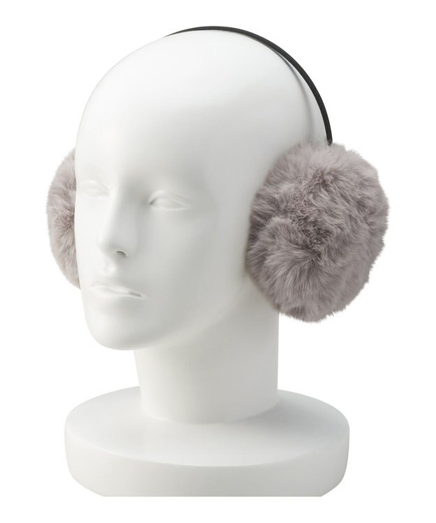 MOONBAT estaa イヤーマフラー ふわふわ モカブラウン