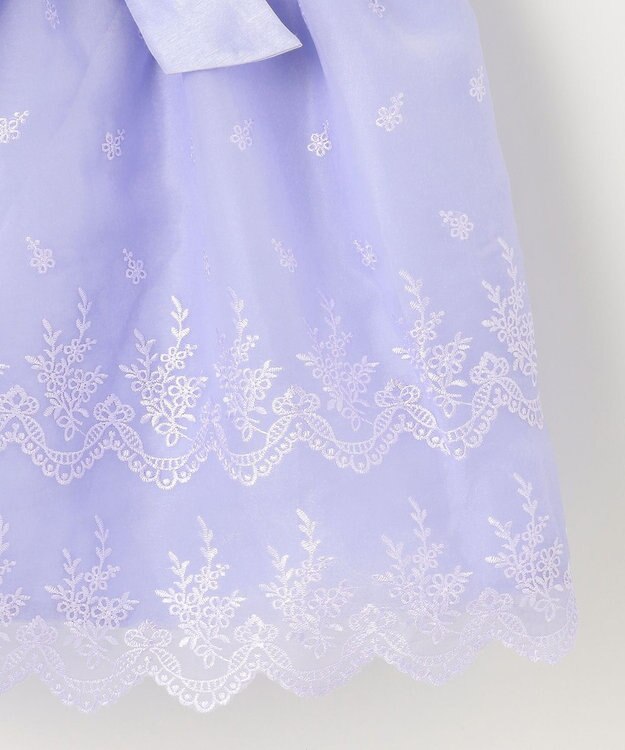 ANY KIDS バックサテンシャンタン ドレス サックスブルー