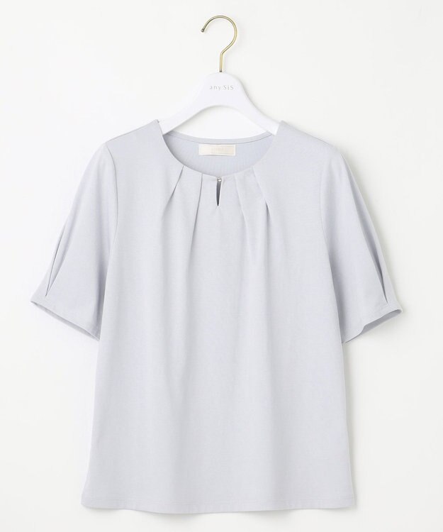 ANY SIS 【吸水速乾・UVケア・接触冷感】コンフォートジャージー カットソー ライトブルー