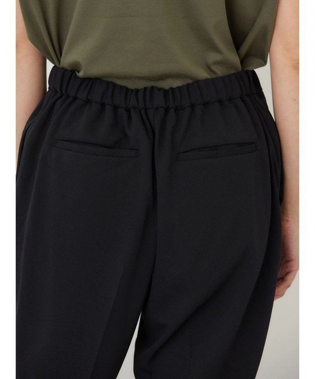 AMERICAN HOLIC イージーケア＋接触冷感リブジョグパンツ Black