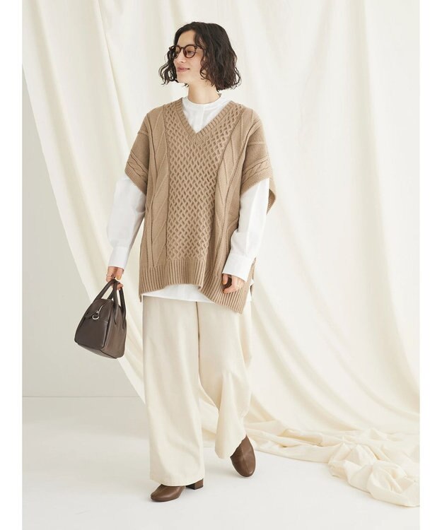 CRAFT STANDARD BOUTIQUE コーデュロイリラックスパンツ Ivory