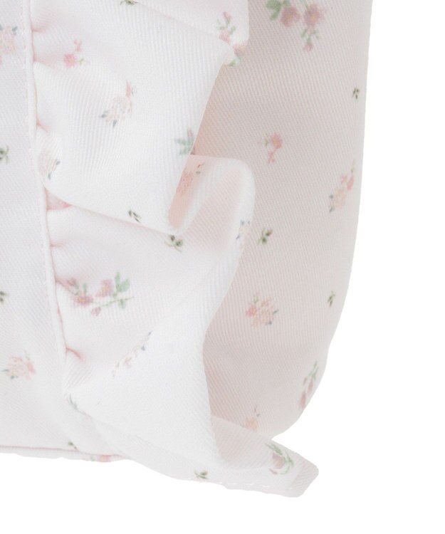 Maison de FLEUR ピンクマニアフラワープリントフリル2Wayトート Pink