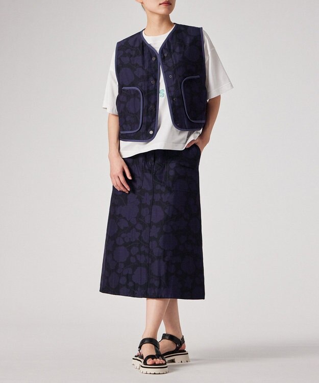 Paul Smith Perforated Floral ジャカード ベスト ネイビー