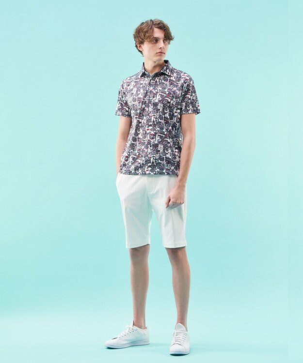 23区GOLF 【MEN】【ストレッチ】アポロテックストレッチハーフパンツ ホワイト系