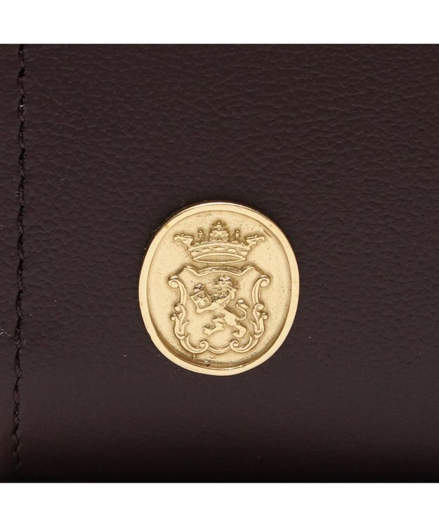 A.D.M.J. 【牛革】セブンティリリィ/ガマグチウォレット ブラウン