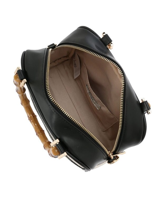 earth music&ecology バンブーテイストハンドルバッグ Beige