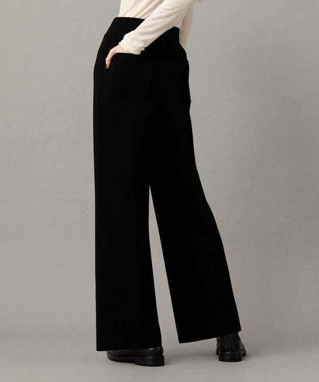 NAVE 【xNAVE】川上桃子コラボ ニットワイドパンツ ブラック系