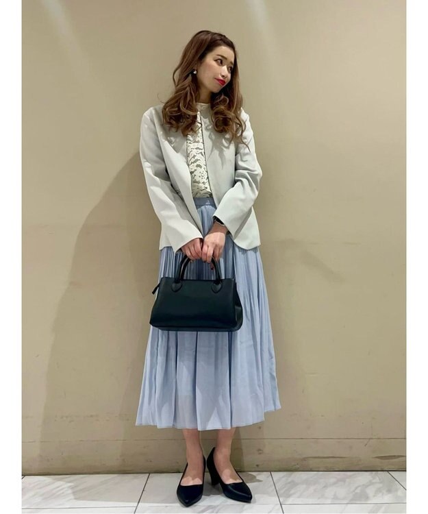 Green Parks ｅｆ－ｄｅ　プリーツスカート Sax