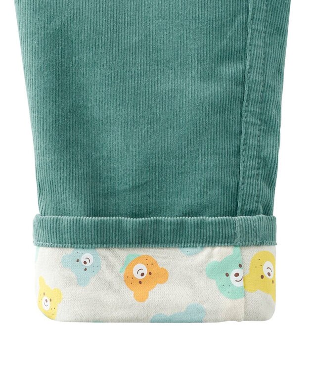 MIKI HOUSE HOT BISCUITS 【80-120cm】【NEW Color Series】コーデュロイ素材 パンツ アイスグリーン