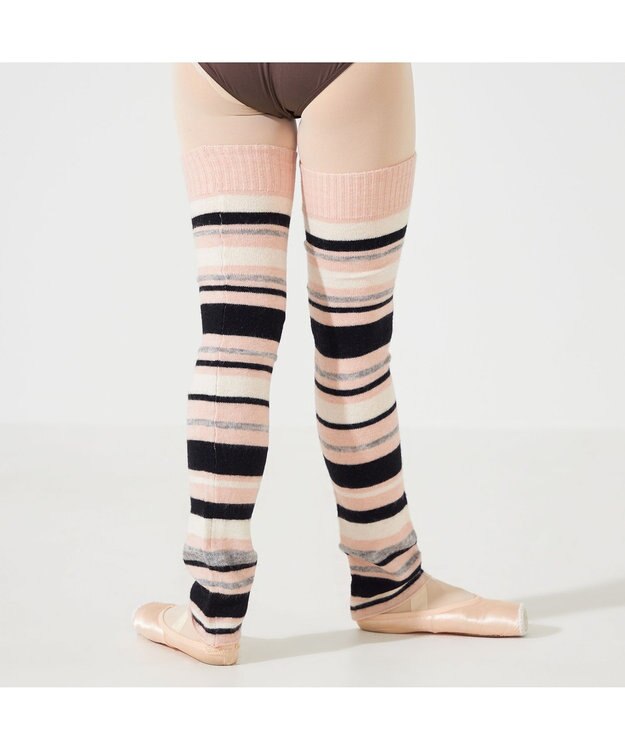 Chacott レッグウォーマー ヨーロピアンピンボーダー