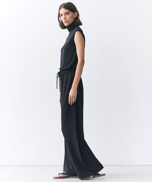 BEIGE， MELLE / ハイストレッチ ハイネックカットソー Black