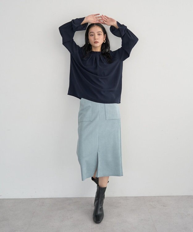 YECCA VECCA タックデザインブラウス Mint