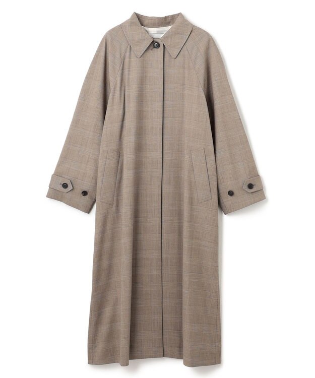 BEIGE， MER / グレンチェックコート Beige