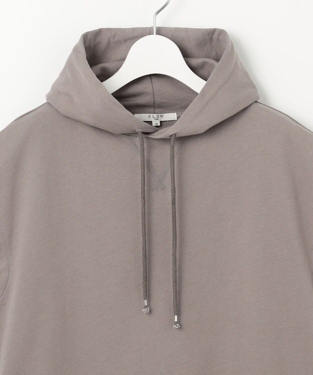 23区 【SLOW/一部店舗限定】コンパクトインレー フレンチスリーブ フーディー グレージュ