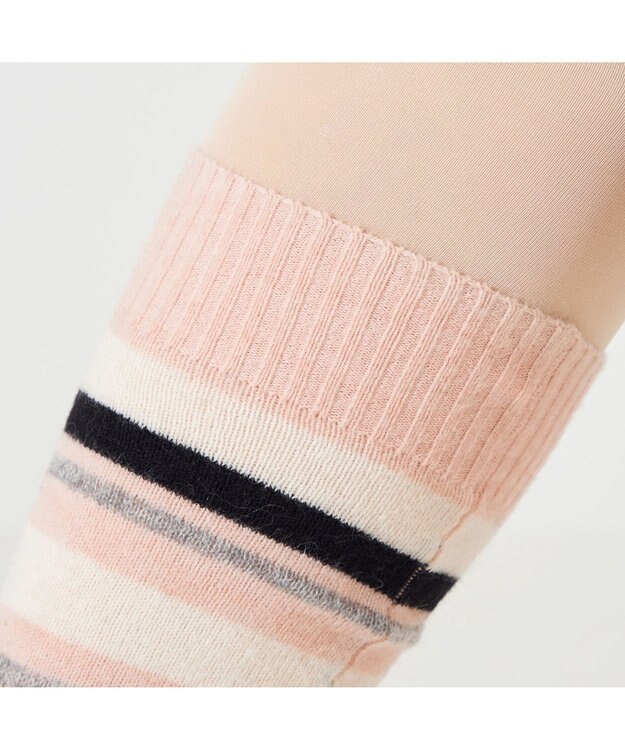 Chacott レッグウォーマー ヨーロピアンピンボーダー