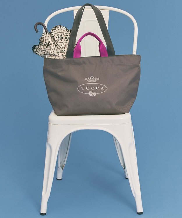 TOCCA 【撥水素材＆防水ファスナー】RAIN TOTEBAG トートバッグ ライトグレー系