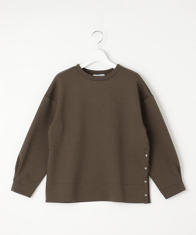 J.PRESS LADIES 【WEB限定】ダンボールニットジャージー カットソー カーキ系