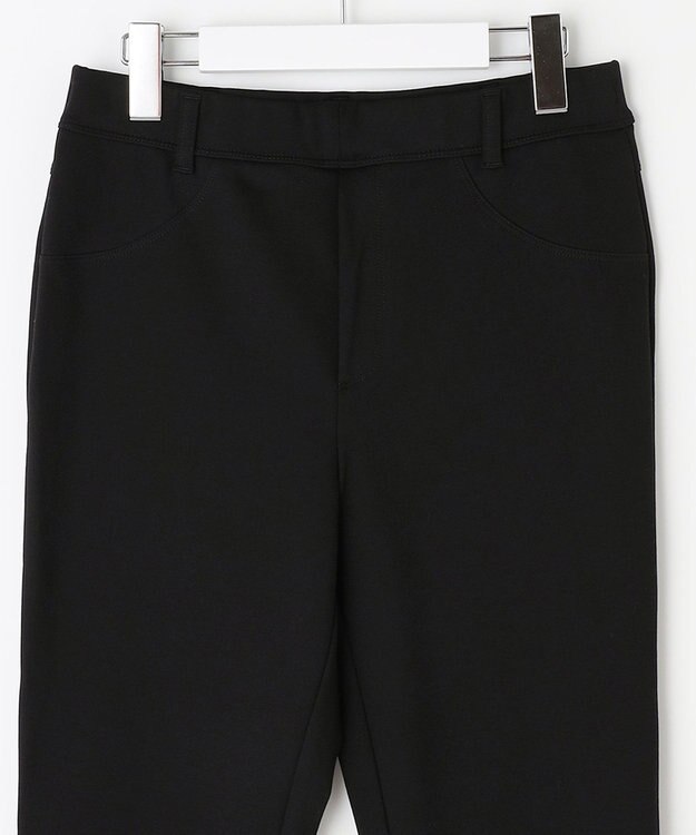 自由区 S 【WEB限定・洗える・撥水加工】ストレッチスリム レギンスパンツ ブラック系