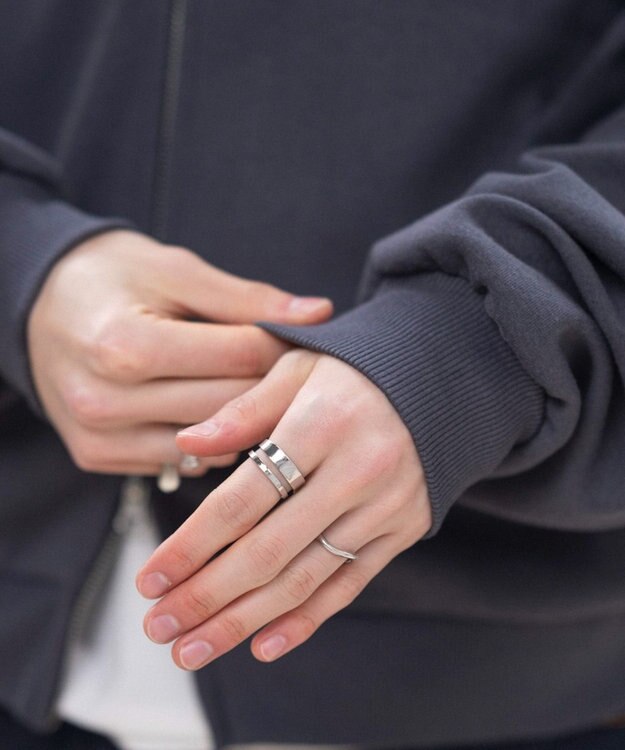 WEGO 【ユニセックス着用ITEM/SMLサイズ展開】ボンディングZIPパーカー ブラック中濃色