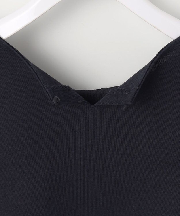 ANY SIS 【吸水速乾・UVケア・接触冷感】コンフォートジャージー ブラウス ネイビー