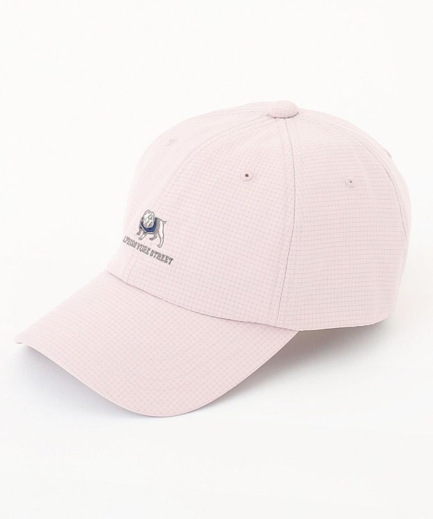 J.PRESS YORK STREET 【UNISEX】ブルドッグ刺繍キャップ ピンク系