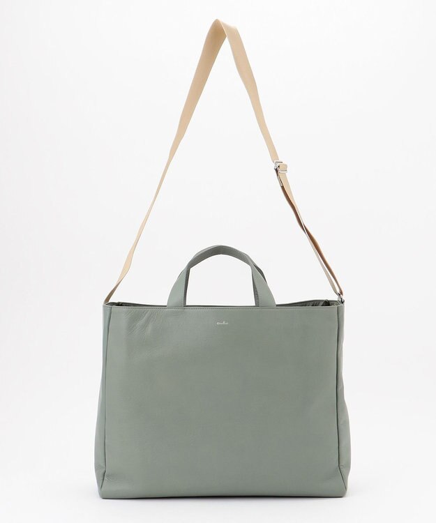 airlist 【軽量・牛革】トートバッグ（L）Tram トラム ハーブグリーン