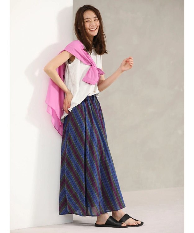 Green Parks インド綿 ボイルゆったりシャツ Pink