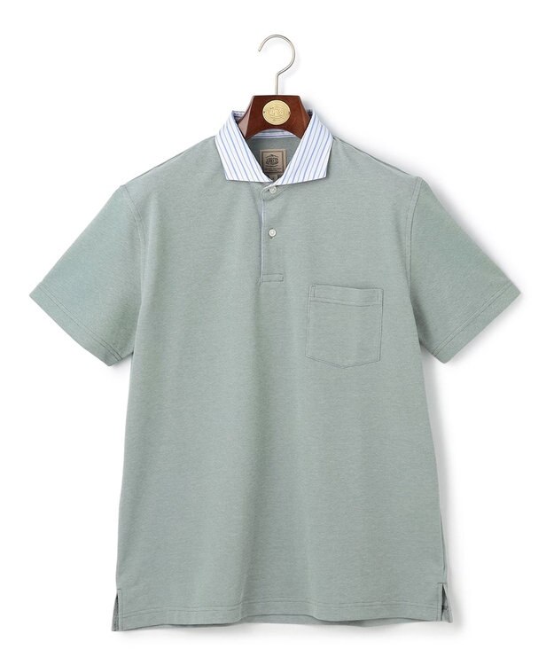 J.PRESS MEN 【WEB・一部店舗限定】ビジネスポロシャツ グリーン系
