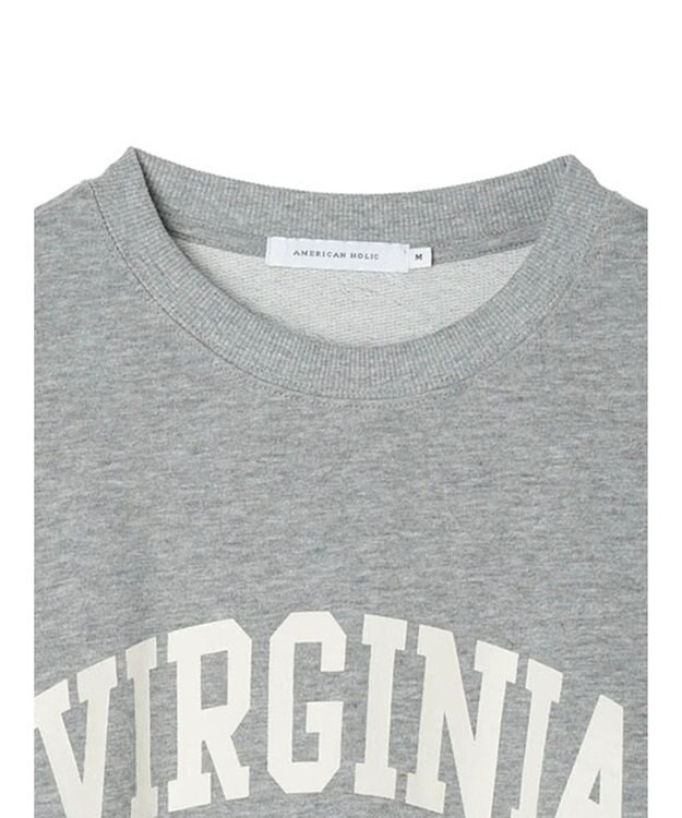 AMERICAN HOLIC ミニ裏毛ロゴスウェット2 Light Gray Mixture