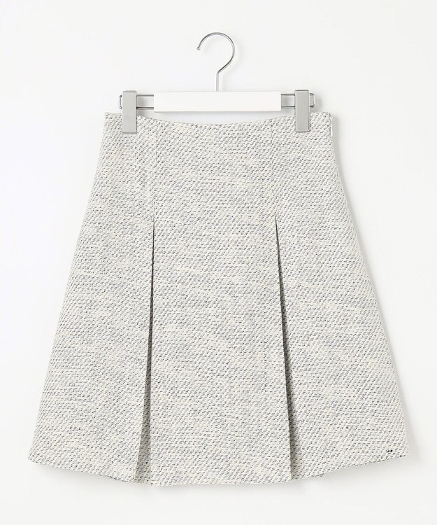 Feroux 【セットアップ対応】ツイードミニ スカート ホワイト系