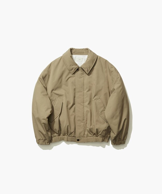 ATON VINTAGE NYLON TWILL | フライトジャケット BEIGE