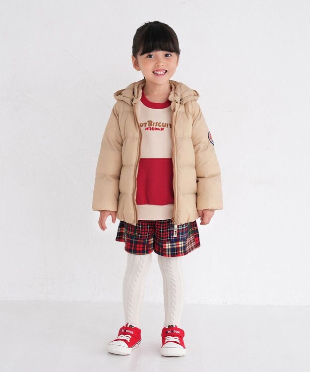 MIKI HOUSE HOT BISCUITS 【80-120cm】 シンクラウド 中綿ジャンパー ベージュ