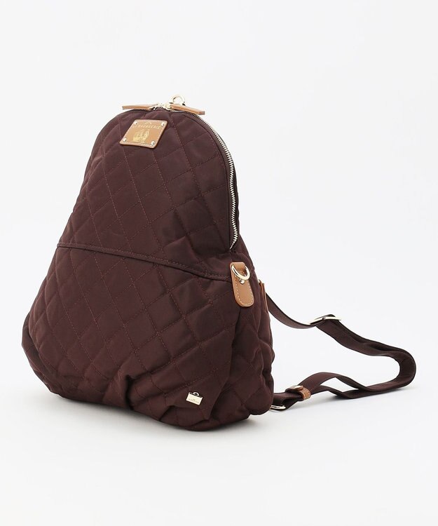 LA BAGAGERIE 撥水ナイロンキルティング3WAYリュック ワイン