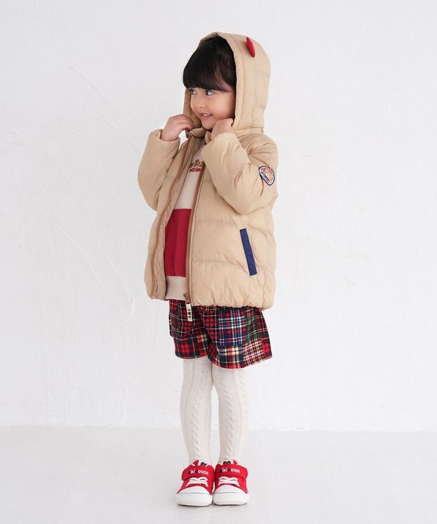 MIKI HOUSE HOT BISCUITS 【80-120cm】 シンクラウド 中綿ジャンパー ベージュ