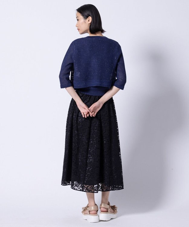 TOCCA SUMMER STARS CARDIGAN カーディガン ネイビー系