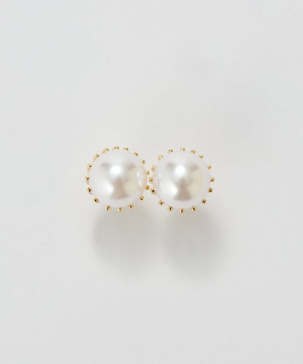 Phoebe <オンワード限定セット>トゥウィンクルフレームパールピアス×クラッシービジューカチューシャ ゴールド ゴールド