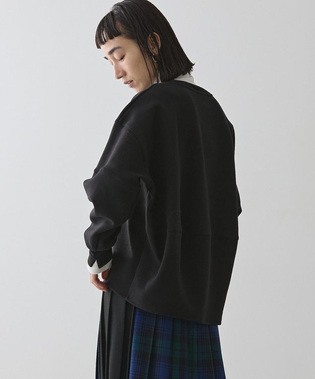 AMERICAN HOLIC 【WEB限定】袖タックコクーンポンチプルオーバー Black