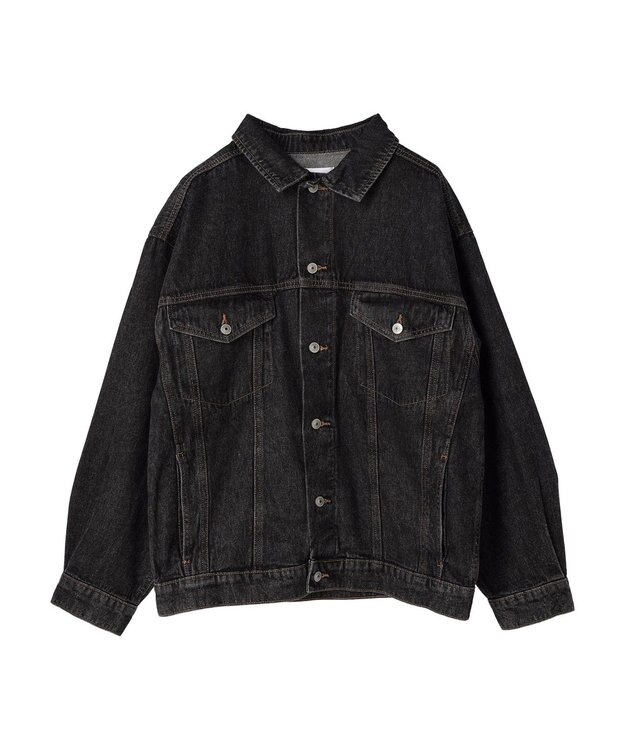 Green Parks Ｂｉｇシルエットデニムジャケット Black