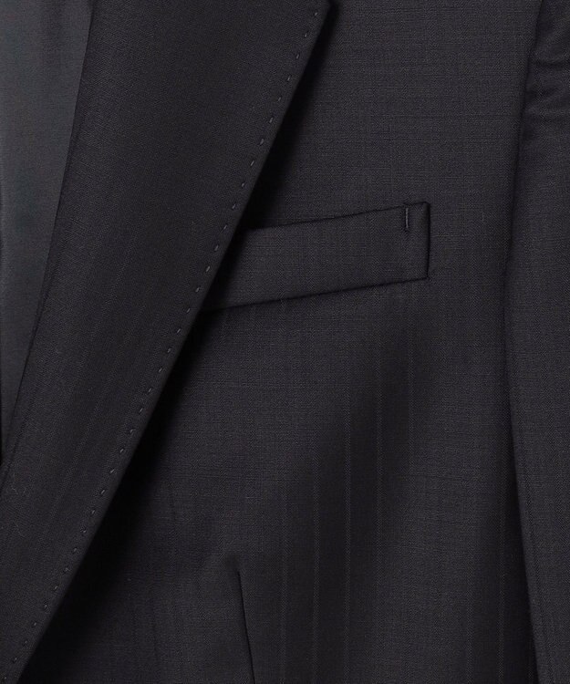 23区 【セットアップ対応】ファインネスウール 一つ釦 ジャケット ネイビーストライプ