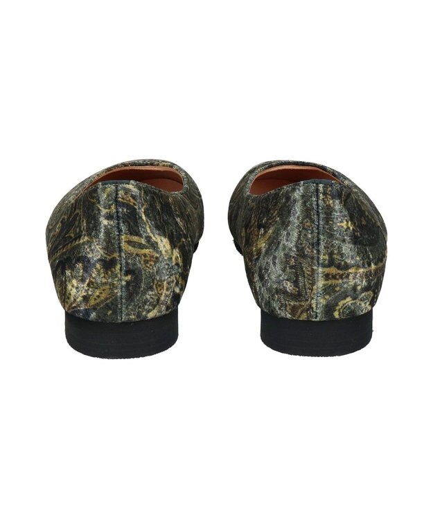 Bridget Birkin 【Bridget Birkin】オブリークバレエシューズ グリーン雑材